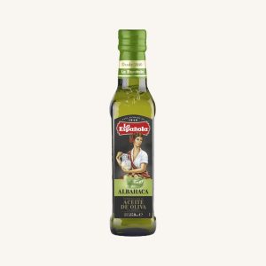 La Española Basilika smaksatt extra virgin olivolja (albahaca), från Andalusien, flaska 250 ml