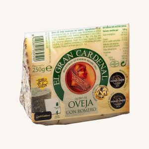 El Gran Cardenal sheep milk cheese with rosemary - wedge 250 gr AA