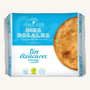 Inés Rosales Sugar-free olive oil torta, hand-made, from Seville, 6 unit pack 180 gr