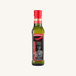 La Española Chilli flavoured extra virgin olive oil (a la guindilla), from Andalusia, bottle 250 ml