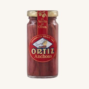 Ortiz Anchovy fillets in olive oil, from the Cantabrian Sea, small jar 95 gr (55 gr drained)