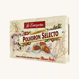 La Estepen?a Premium Polvoro?n Selecto, 20% almond, from Estepa (Seville), medium box 500g